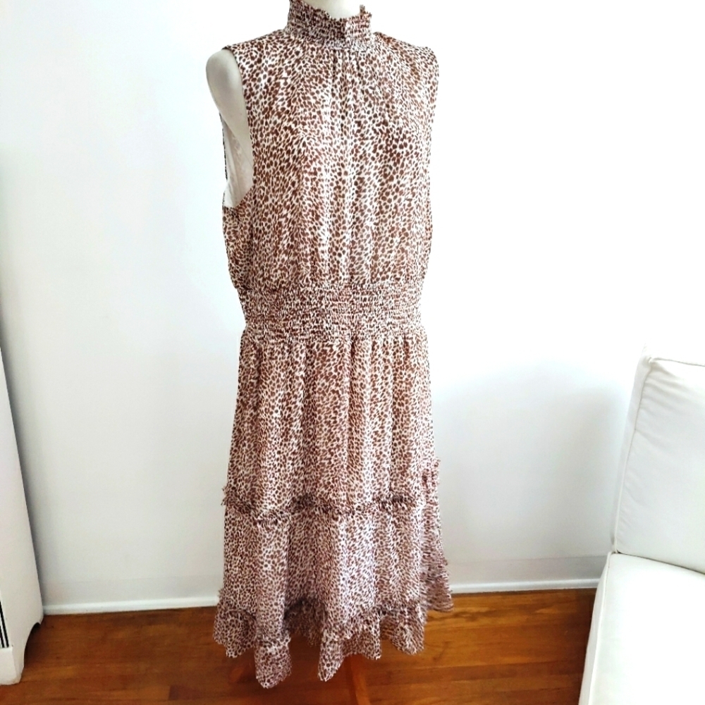 ¤ 1. State Sleeveless Maxi Dress • Animal Print • Size 2X
